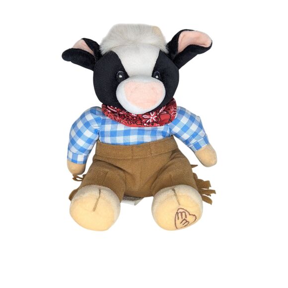 Enesco Other - Vtg Enesco Mary's Moo Moos Plush Cow Stuffed Animal Western Rodeo Collectible